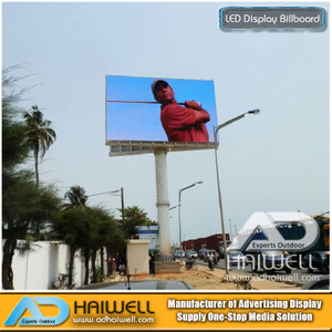 Outdoor unipole SMD Tela LED Display Estrutura Publicidade Billboard