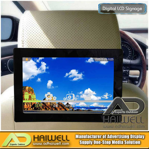 Tela da propaganda do andróide LCD de Seat de carro dos meios do táxi